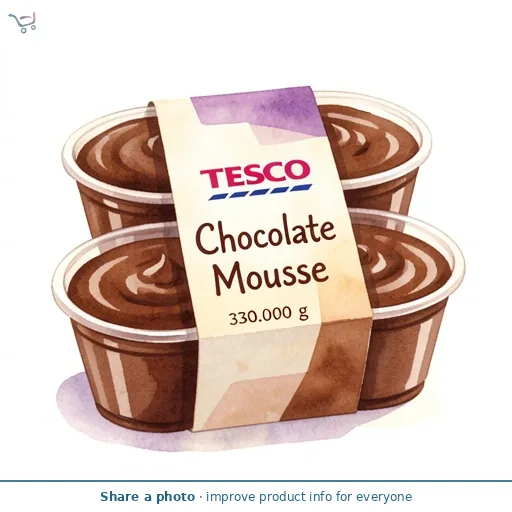 Tesco Chocolate Mousse 6 x 55g