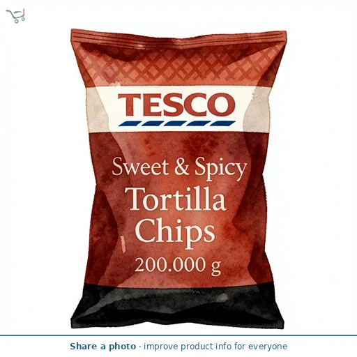 Tesco Sweet & Spicy Tortilla Chips 200g 