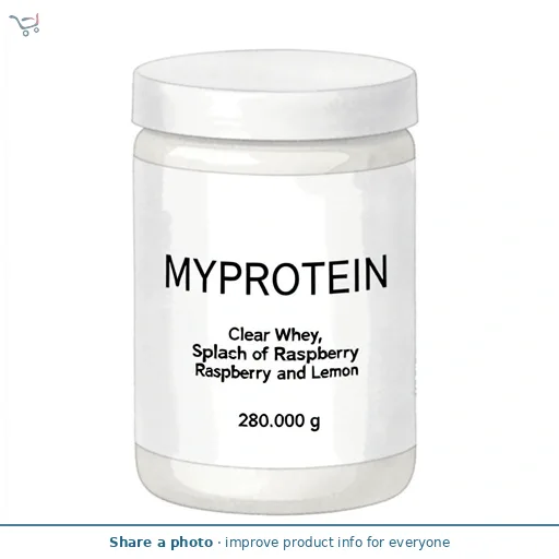 Myprotein Clear Whey, Splash of Raspberry and Lemon 280G
