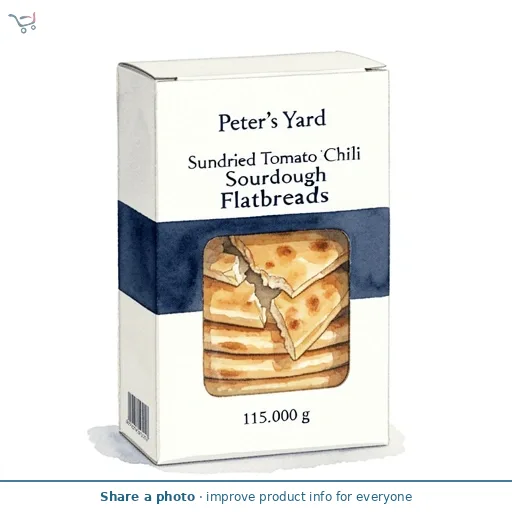 Peter's Yard Sundried Tomato & Chilli Sourdough Flatbreads