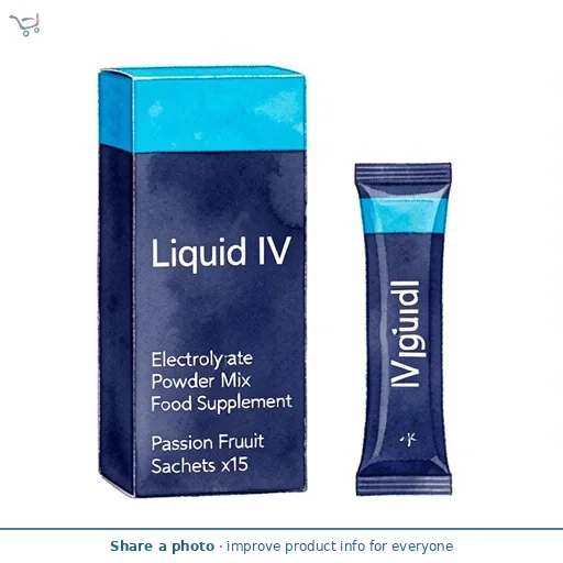 Liquid IV Electrolyte Powder Mix Food Supplement Passion Fruit Sachets x15