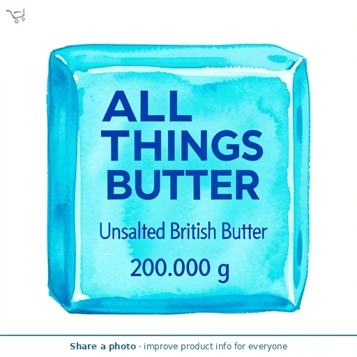 All Things Butter Unsalted British Butter 200g