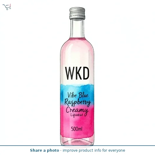 WKD Vibe Blue Raspberry Creamy Liqueur 500ml