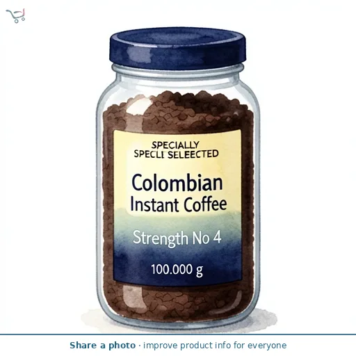 Colombian Instant Coffee Strength No 4 100g