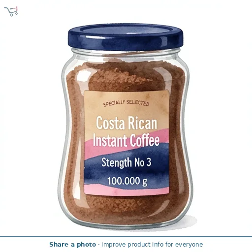 Costa Rican Instant Coffee Stength No 3 100g