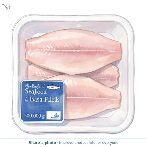 New England Seafood 4 Basa Fillets 500g