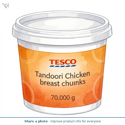 Tesco Tandoori Chicken breast chunks 70g