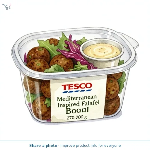 Tesco Mediterranean Inspired Falafel Bowl 270g