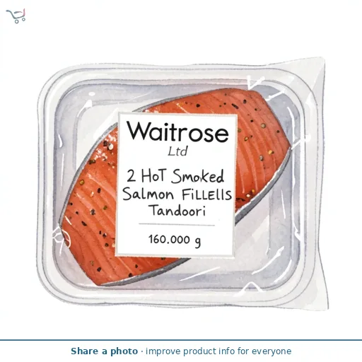 Waitrose 2 Hot Smoked Salmon Fillets Tandoori