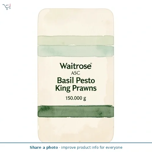 Waitrose ASC Basil Pesto King Prawns