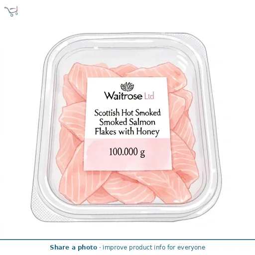 Waitrose Scottish Hot Smoked Salmon Flakes with Honey