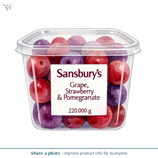 Sainsbury's Grape, Strawberry & Pomegranate 220g