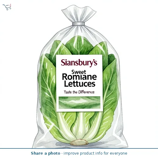 Sainsbury's Sweet Romaine Lettuces, Taste the Difference