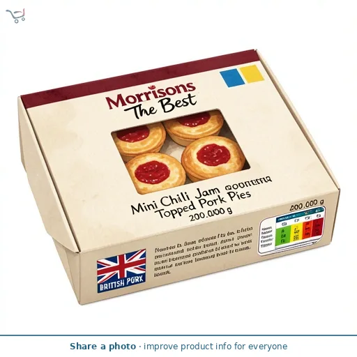 Morrisons The Best Mini Chilli Jam Topped Pork Pies 4 x 50g