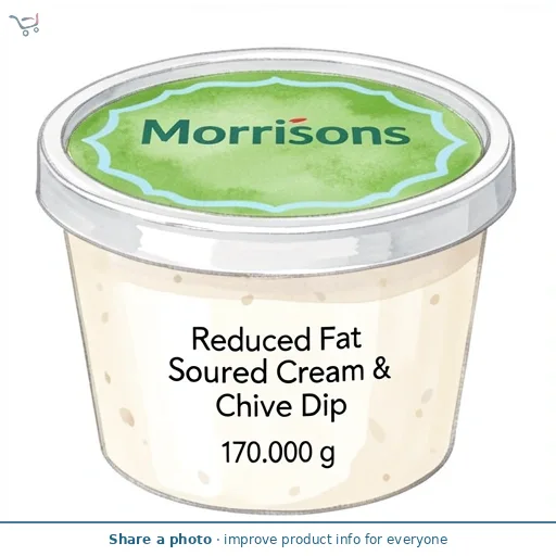 Morrisons Reduced Fat Soured Cream & Chive Dip
