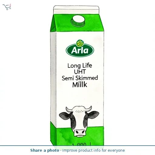 Arla Long Life UHT Semi Skimmed Milk 1L
