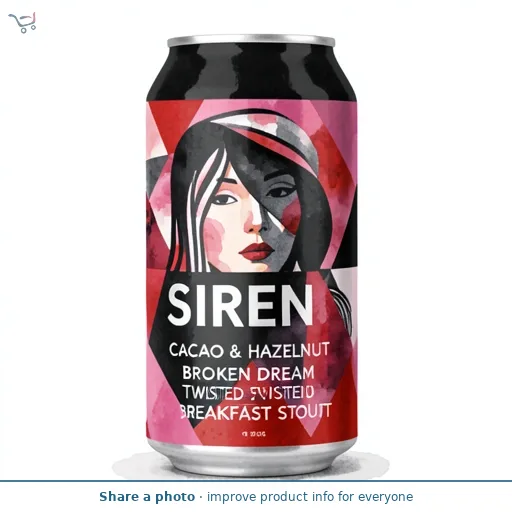 Siren Cacao & Hazelnut Broken Dream Twisted Breakfast Stout