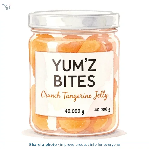 Yum'z Bites Crunch Tangerine Jelly 40g