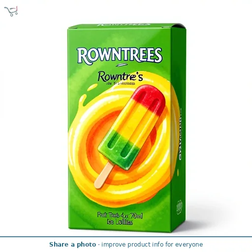 Rowntree's 4 x 70ml Fruit Twisties Ice Lollies