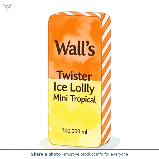 Wall's Twister Ice Lolly Mini Tropical 6 x 50ml