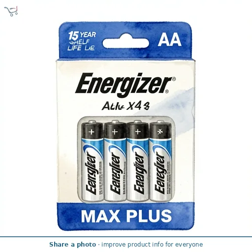 Energizer Max Plus AA Alkaline Batteries x4