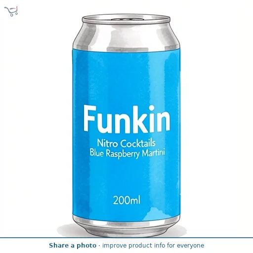 Funkin Nitro Cocktails Blue Raspberry Martini 200ml