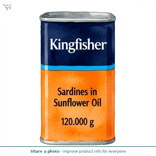 Kingfisher Sardines in Sunflower Oil 120g