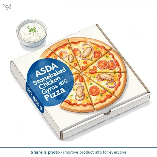 ASDA Stonebaked Chicken Gyros Pizza 355g