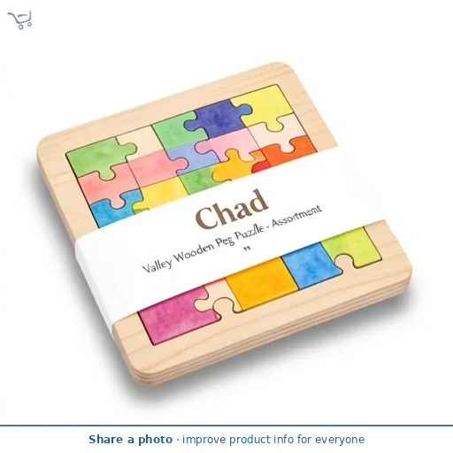 Chad Valley Wooden Peg Puzzle - Assortment