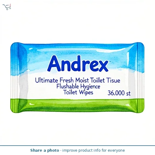 Andrex Ultimate Fresh Moist Toilet Tissue Flushable Hygiene Toilet Wipes