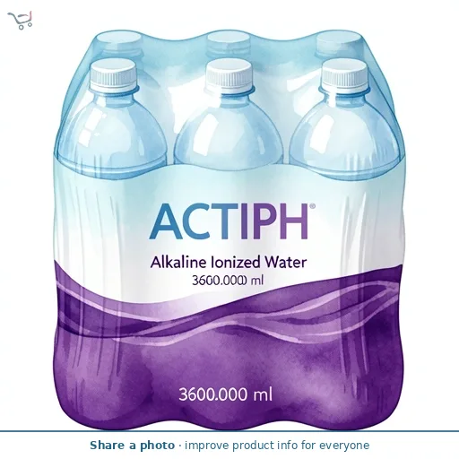 Actiph Alkaline Ionised Water 6X600ml