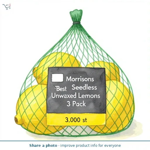 Morrisons The Best Seedless Unwaxed Lemons 3 Pack