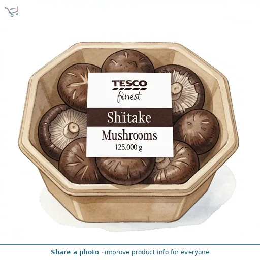 Tesco Finest Shiitake Mushrooms 125g