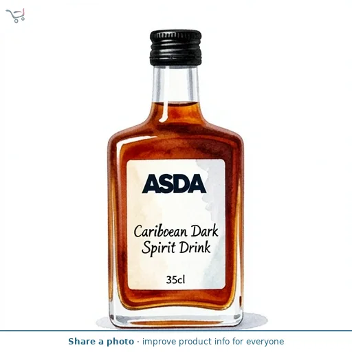 ASDA Caribbean Dark Spirit Drink 35cl