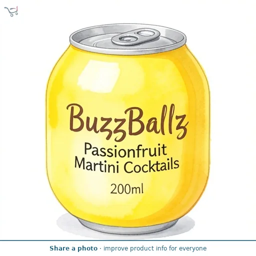 BuzzBallz Passionfruit Martini Cocktails 200ml