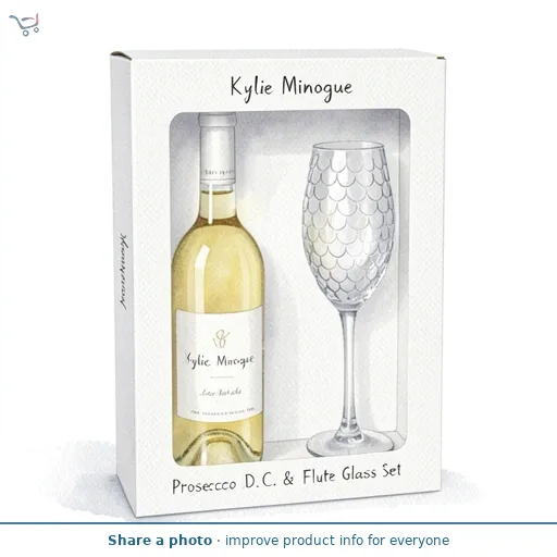 Kylie Minogue Prosecco D.O.C. & Flute Glass Set