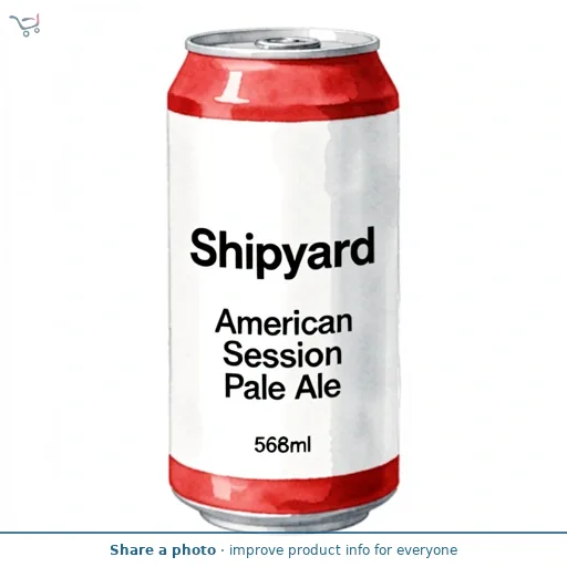 Shipyard American Session Pale Ale Beer Can 568ml