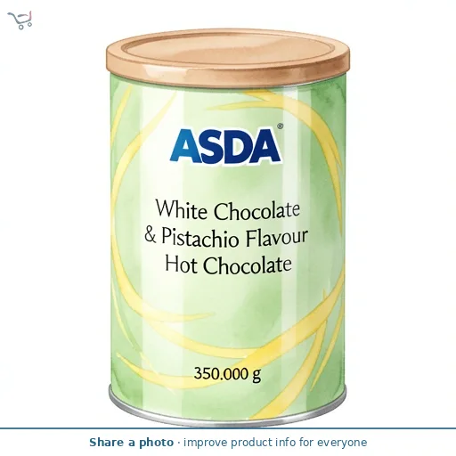 ASDA White Chocolate & Pistachio Flavour Hot Chocolate 350g