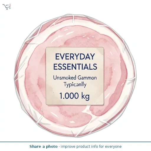 Unsmoked Gammon Joint Typically 1kg