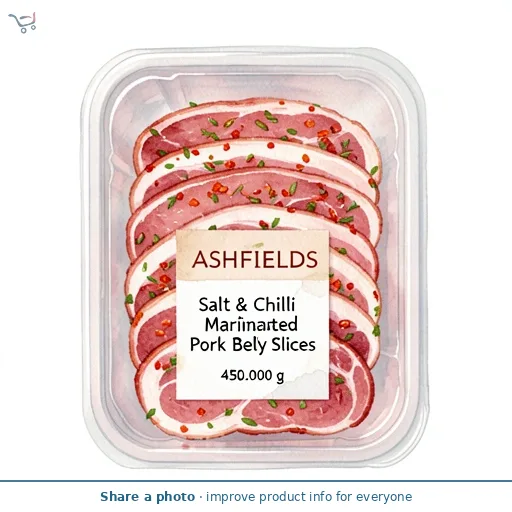 Salt & Chilli Marinated Pork Belly Slices