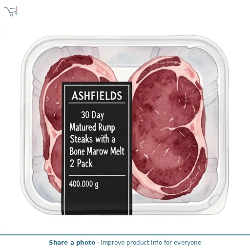 30 Day Matured Rump Steaks with a Bone Marrow Melt 2 Pack