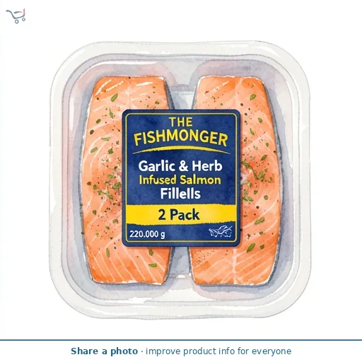 Garlic & Herb Infused Salmon Fillets 2 Pack