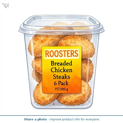 Breaded Chicken Steaks 6 Pack