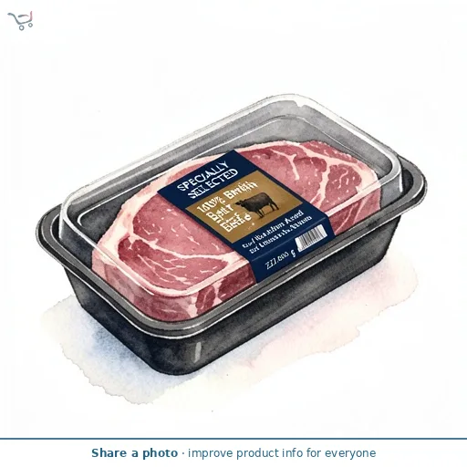 100% British Beef Salt Dry Aged Aberdeen Angus 8oz Ribeye Steak