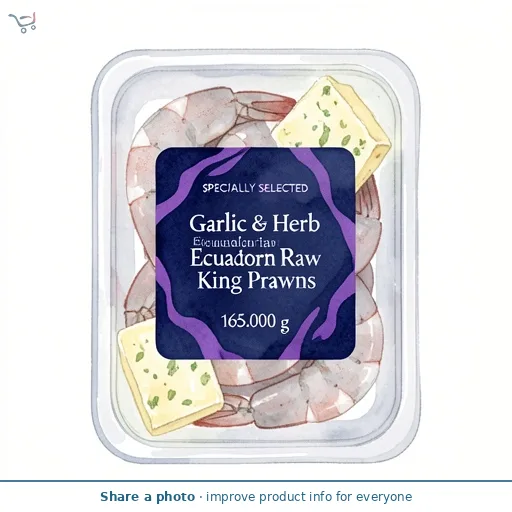 Garlic & Herb Ecuadorian Raw King Prawns
