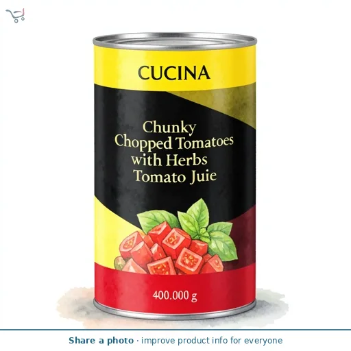 Chunky Chopped Tomatoes with Herbs in Tomato Juice