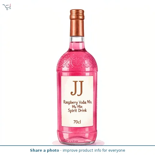 JJ Raspberry Vodka Mix Spirit Drink 70cl