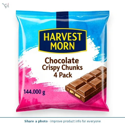 Chocolate Crispy Chunks 4 Pack