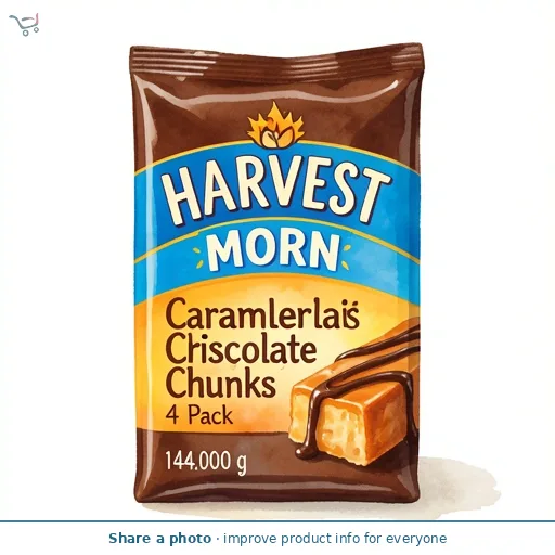 Caramel Chocolate Crispy Chunks 4 Pack