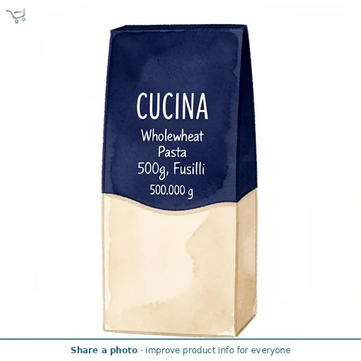 Wholewheat Pasta 500g, Fusilli